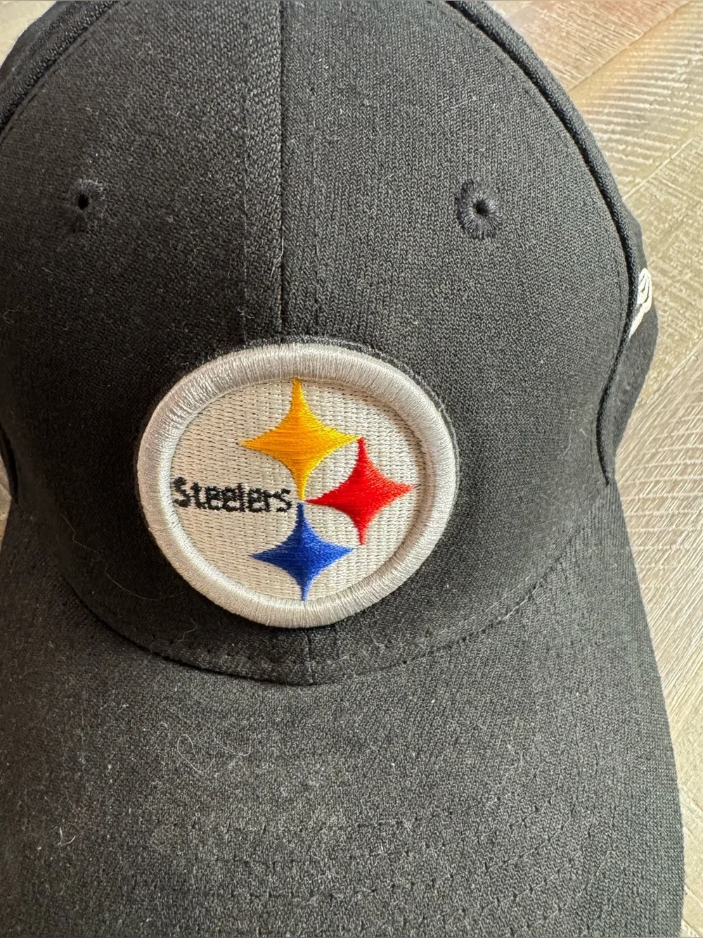 New Era 39THIRTY Steelers NFL Flex Fit Hat Black S/M Cap